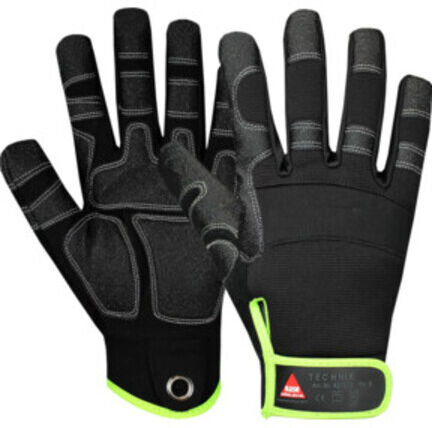 Hase Montagehandschuhe Technik, 5 Finger Größe 10, Velcro (421000-10)