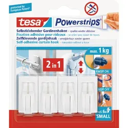 Powerstrips Gardinenhakenweiss - weiß