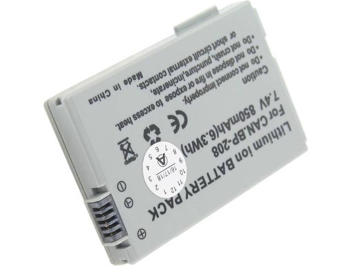 AccuCell-batterij geschikt voor Canon MVX430-camcorder, 850 mAh