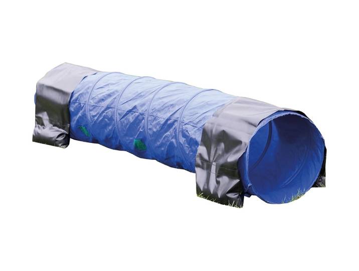 Agility-Tunnel TRIXIE Agility Tunnel Dog Activity , blau, L:200cm Ø:40cm, Polyester, Tierspielzeuge, Agility-Tunnel