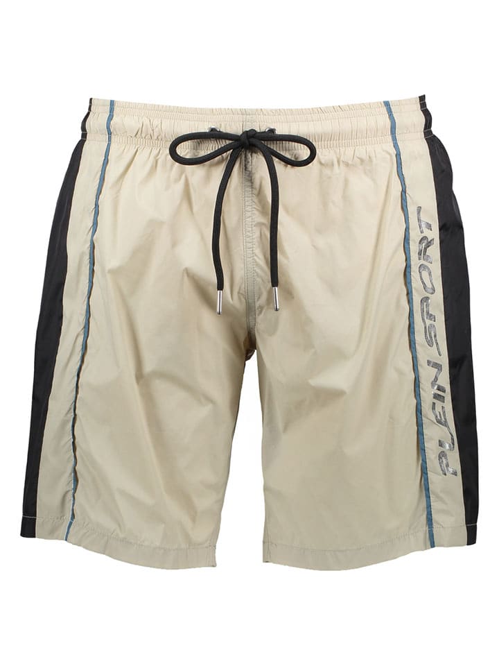 Plein Sport Badeshorts in Beige - L