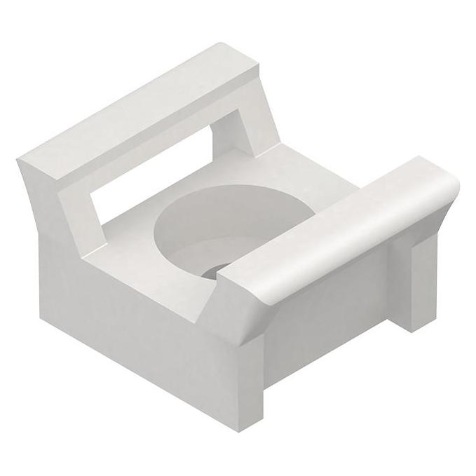 Kleinhuis HKL 718 Schraubsockel natur für Kabelbinder bis B=12,5mm (22 mm, 50 Stk.) (4011126044591)