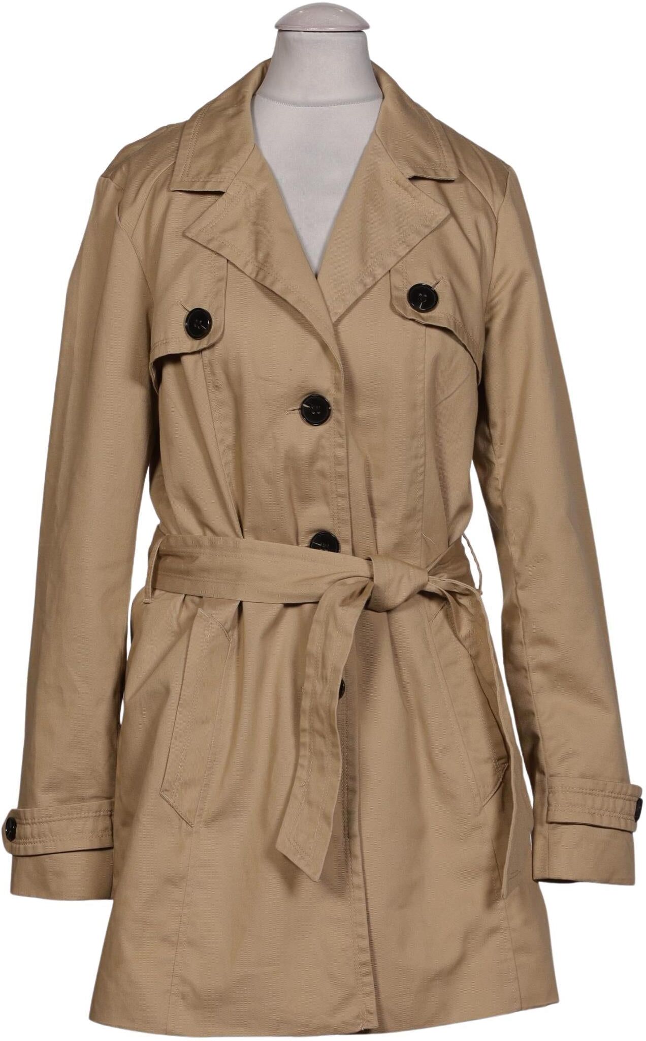 Vero Moda Curve Damen Mantel, Beige, Gr. S, Synthetik / Baumwolle - Second Hand