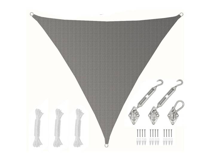 SONNENSEGEL Luftdurchlässig 500 cm Grau