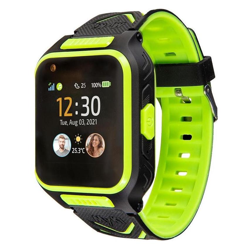 Shelly Smartwatch 4 Schwarz/Grün (41 mm, 4G) (MyKi 4 Black/Green)