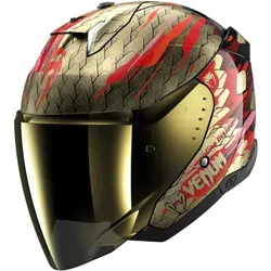 Shark, Motorradhelm, Jet motorhelm SKWAL i3 Jet VENUM Black Red Gold KRQ, XS (XS)