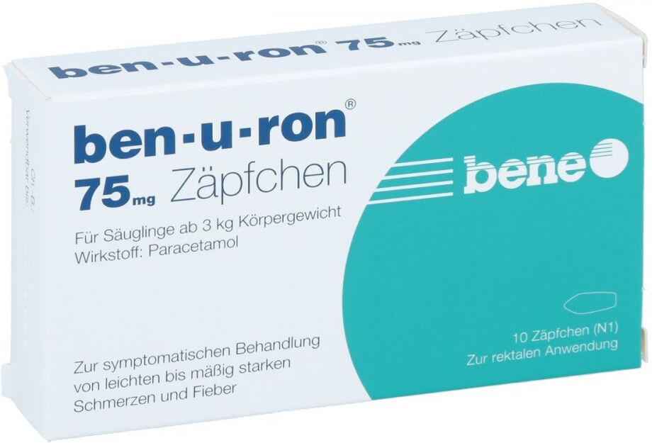 Ben-u-ron 75 mg Zäpfchen 10stk