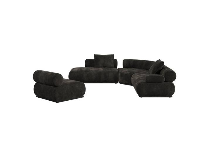 7.5-Sitzer Loungesofa Zuiver Rembrandt rechts, 594 x 97 cm, Dunkelbraun, Neu, Eleganz & Komfort - Ideal für entspannte Stunden