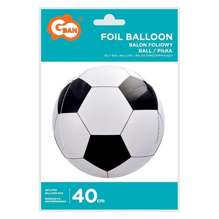 GoDan Folienballon Weisse und schwarze Kugel 40,5 cm (1x) (47592546)