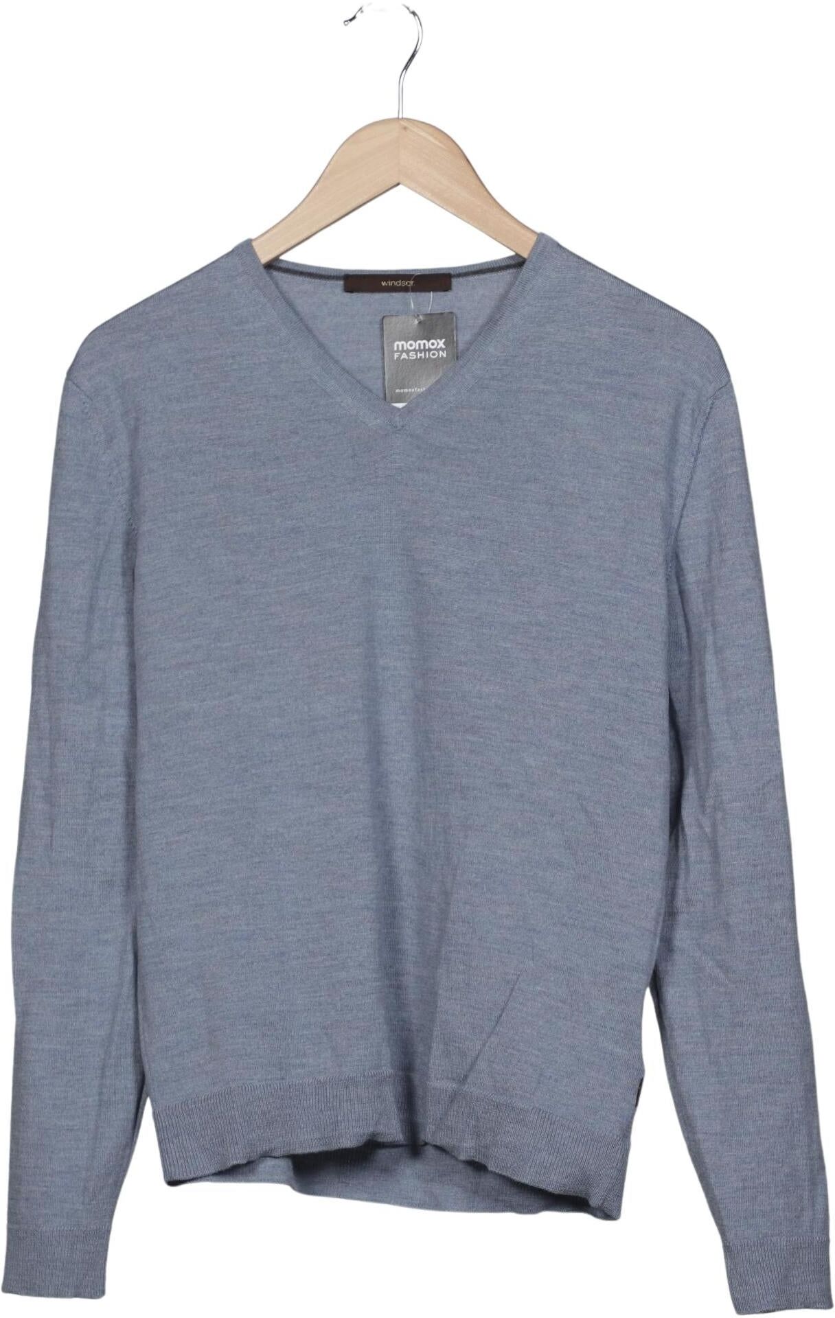 windsor. Herren Pullover, Hellblau, Gr. EU 52, Schurwolle - Second Hand