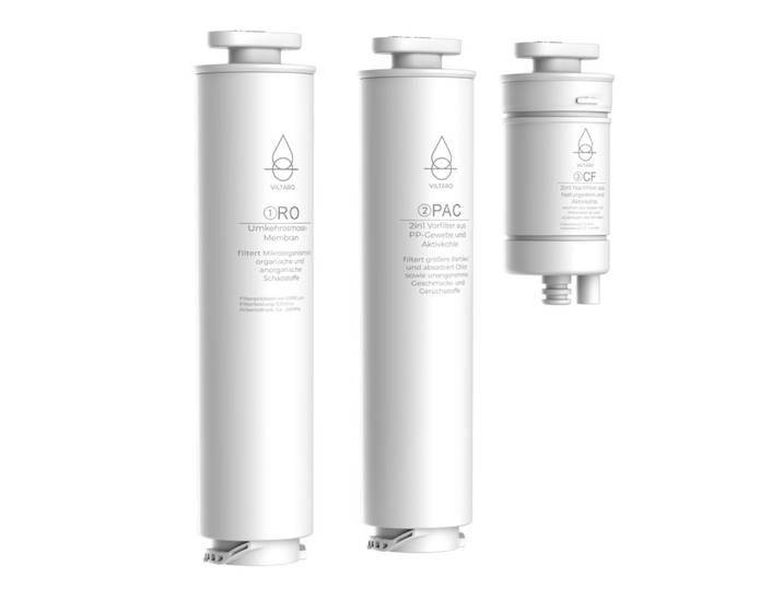 VILTARO Wasserfilter TARA, Zubehör für VILTARO Umkehrosmoseanlage TARA, Ersatzfilter für Osmoseanlage zur Trinkwasseraufbereitung
