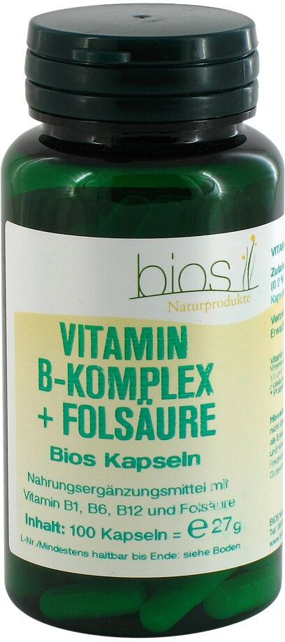 Vitamin B Komplex+folsäure Bios Kapseln 100stk