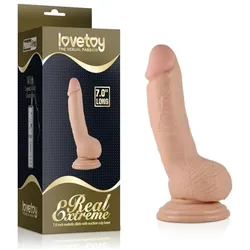 Lovetoy, Dildo, Dildo Real Extreme with Vibration 7"