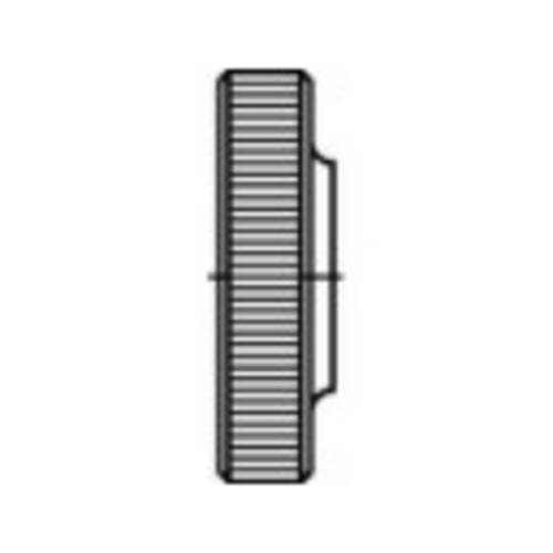 TOOLCRAFT 1060882 Rändelmuttern M3 DIN 467 Edelstahl 25St.