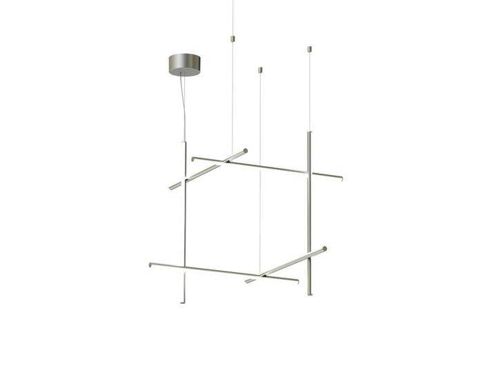 FLOS lampe à suspension COORDINATES S3 (Argent moon - Aluminium Extrudé)