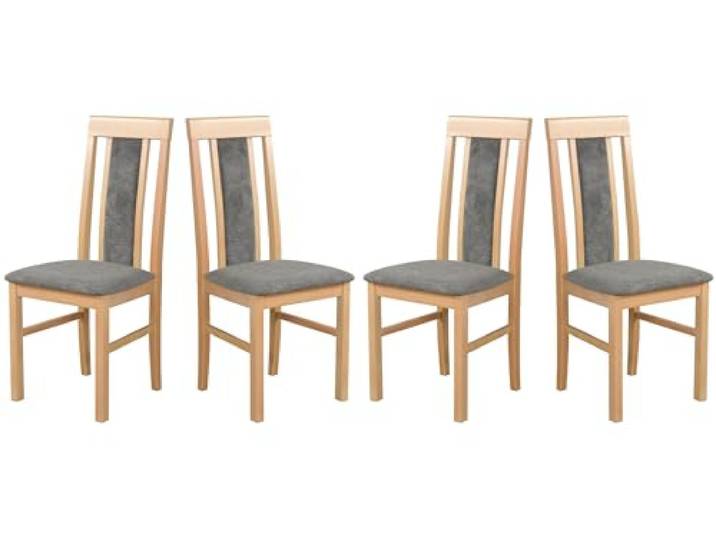 LeafDesign Esszimmerstühle Holz - Esszimmerstuhl 120 kg - Stuhl Buche Massiv - Stühle Esszimmer 4er Set - Holzstuhl - Esstischstühle - Küchenstühle 4er Set- Made in EU- NILO 2 Grandson Aston 6