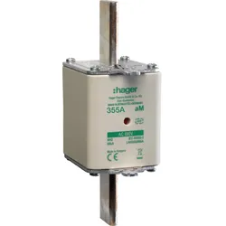 Hager LNH2355M6A NH-Sicherungseinsatz NH2 690V aM 355A Kombimelder Grifflasche spannunsgführend