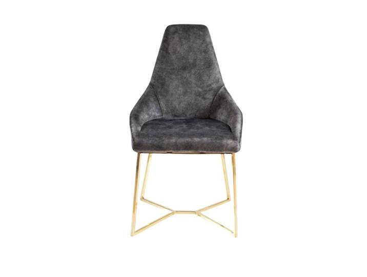 Xlmoebel Esszimmerstuhl Edelstahlstuhl mit polierter Oberfläche und elegantem Design, Hergestellt in Europa