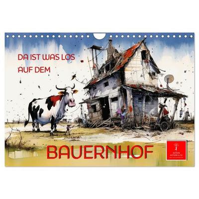 Da ist was los auf dem Bauernhof (Wandkalender 2027 DIN A4 quer), CALVENDO Monatskalender