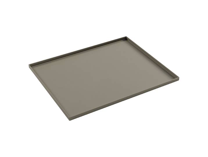 Tablett Grün/Olivgrün Material: Metall Metallart: Aluminium 40 x 1 x 27cm Modern