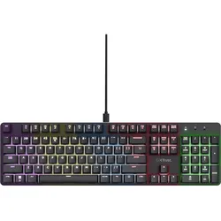 Trust Gxt871 Zora Mechanical Keyboard (DE, Kabelgebunden), Tastatur, Schwarz
