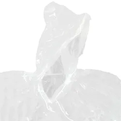 8er-Set Regenponcho mit Kapuze & Ärmeln, transparent - Optimaler Regenschutz für Alltag, Festivals Wandern und Notfälle