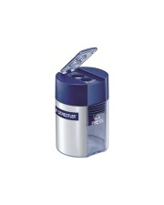 STAEDTLER Spitzdose 2 Löcher Blau/Silber Metall Polystyrol (512 001)