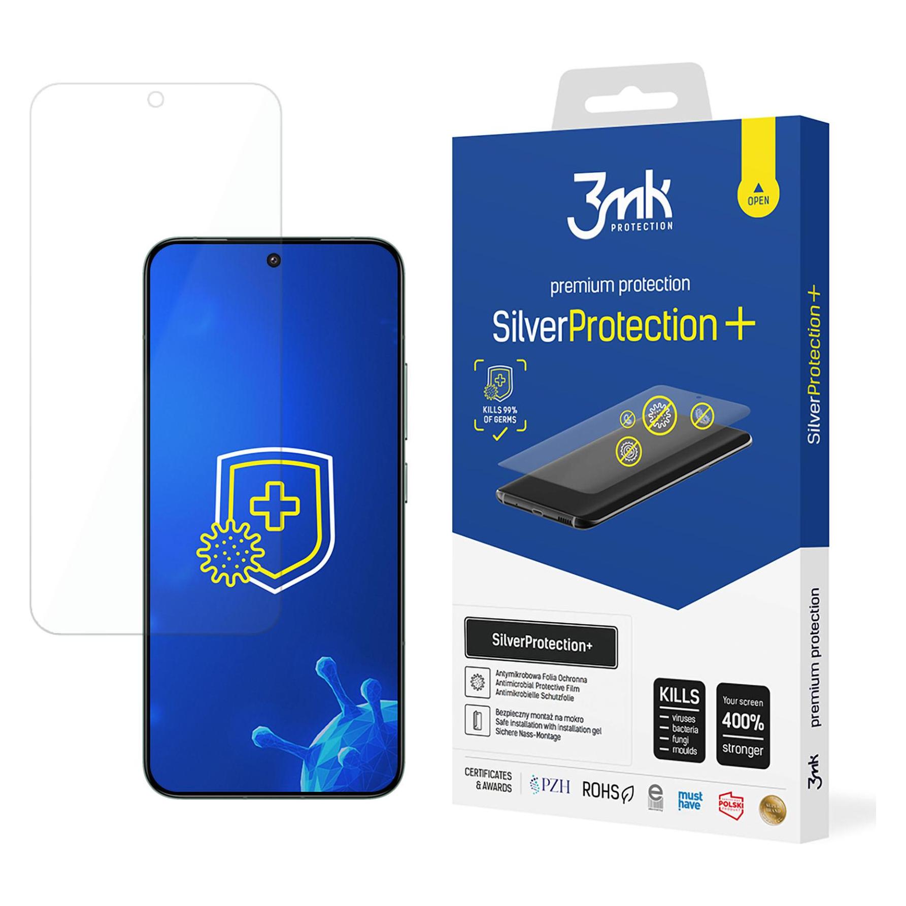3MK Silver Protect+ Xiaomi 14 Folia Antymikrobowa montowana na mokro (1 Stk., Xiaomi 14) (5903108560948)