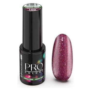 Colors EXCELLENT PRO Pro Hema Free Cat Eye lakier hybrydowy 102 Pink Aurora 7g (Pink Aurora) (66000560)