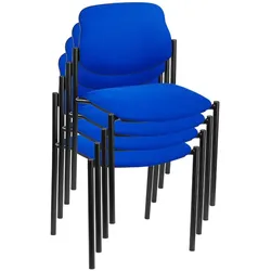 Nowy Styl Besucherstühle blau/schwarz