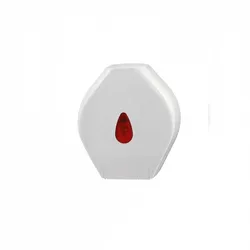 PlastiQline Großrollenspender MINI - Toilettenpapierspender - Farbfenster rot