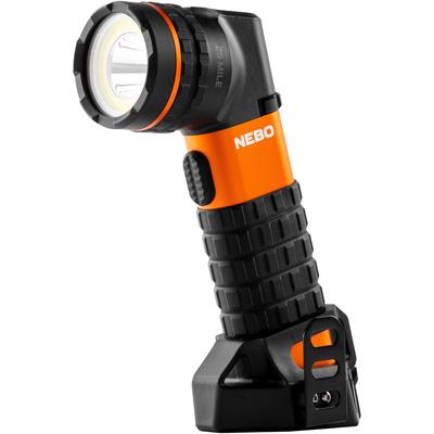 LED Taschenlampe NEBO "Nebo Master Series SL25", orange (grau), H:15,5cm L:5,6cm T:19,5cm, Aluminium, Mobilleuchten, 400m Reichweite für 6,5 Stunden