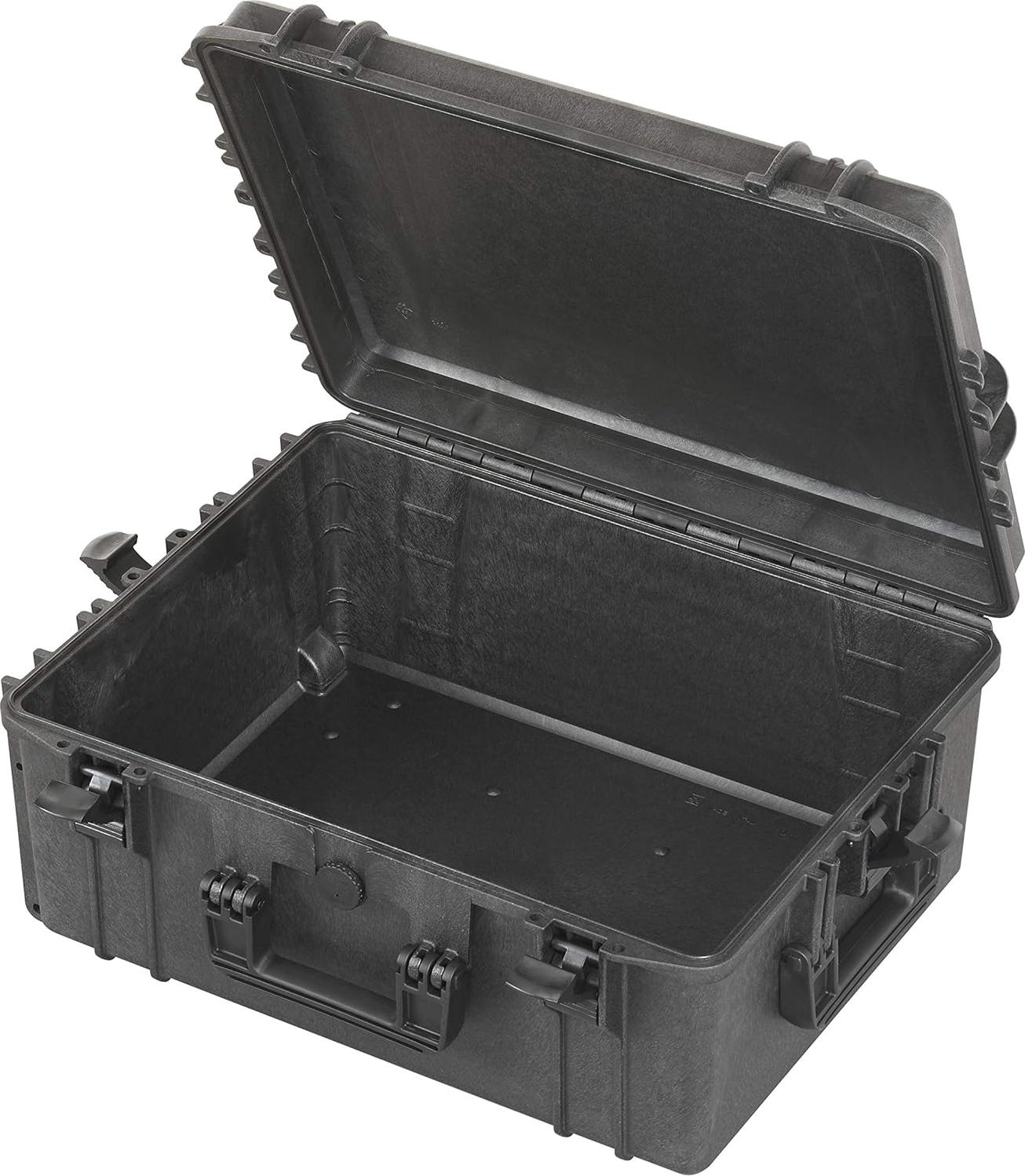 Famanu Hartschalenkoffer 79 cm - Wasserdicht und Stoßfest Schwarz