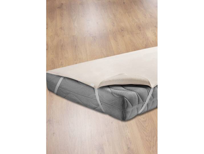 Pflegeleichte und strapazierfähige Molton-Matratzen-Auflage, Natur, Größe 135 (140/200 cm)