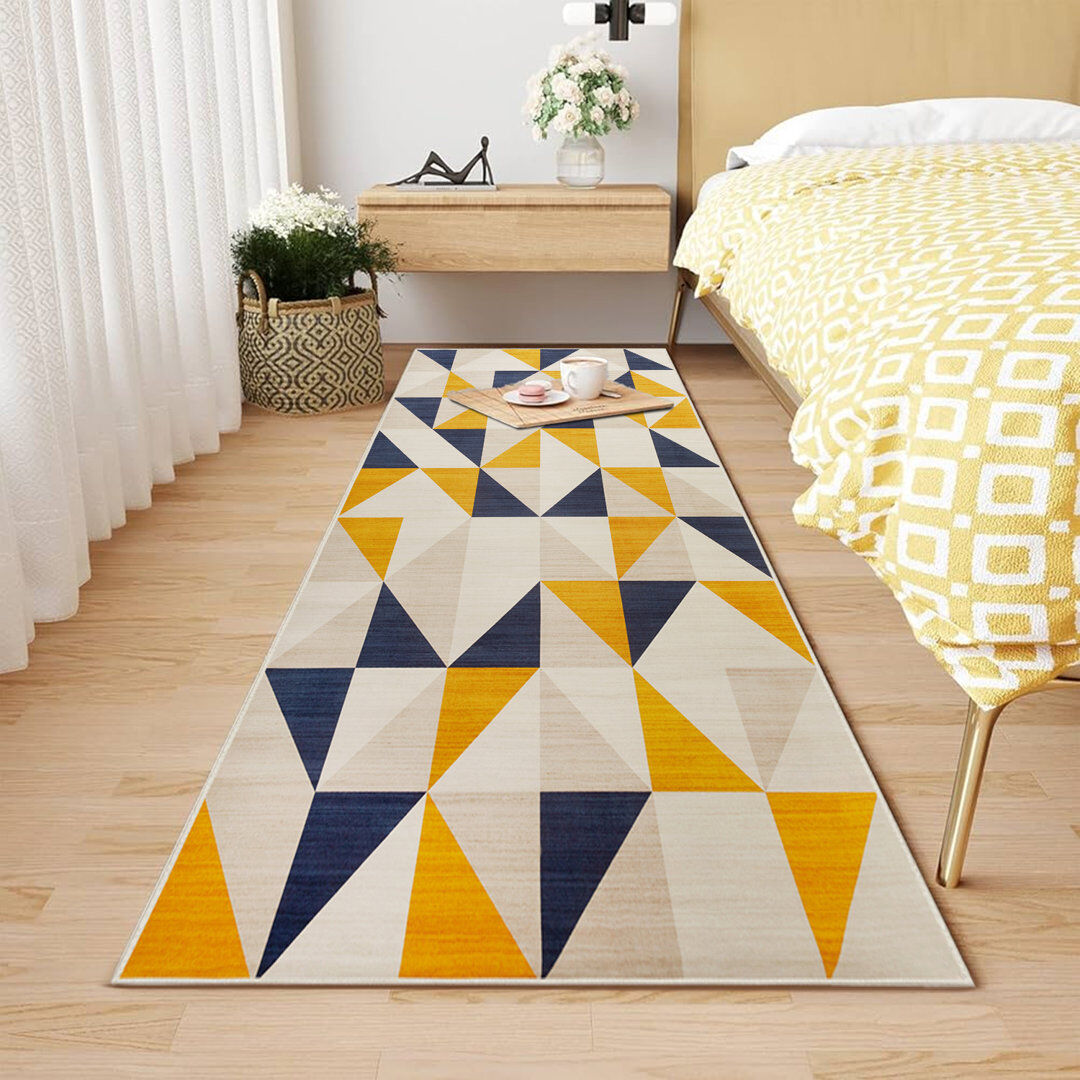 Kensington Traditional Oriental Printed Area Rug & Runner, Non-Slip Stain Resistant Living Room Carpet BRIO Runner 80 x 300 cm