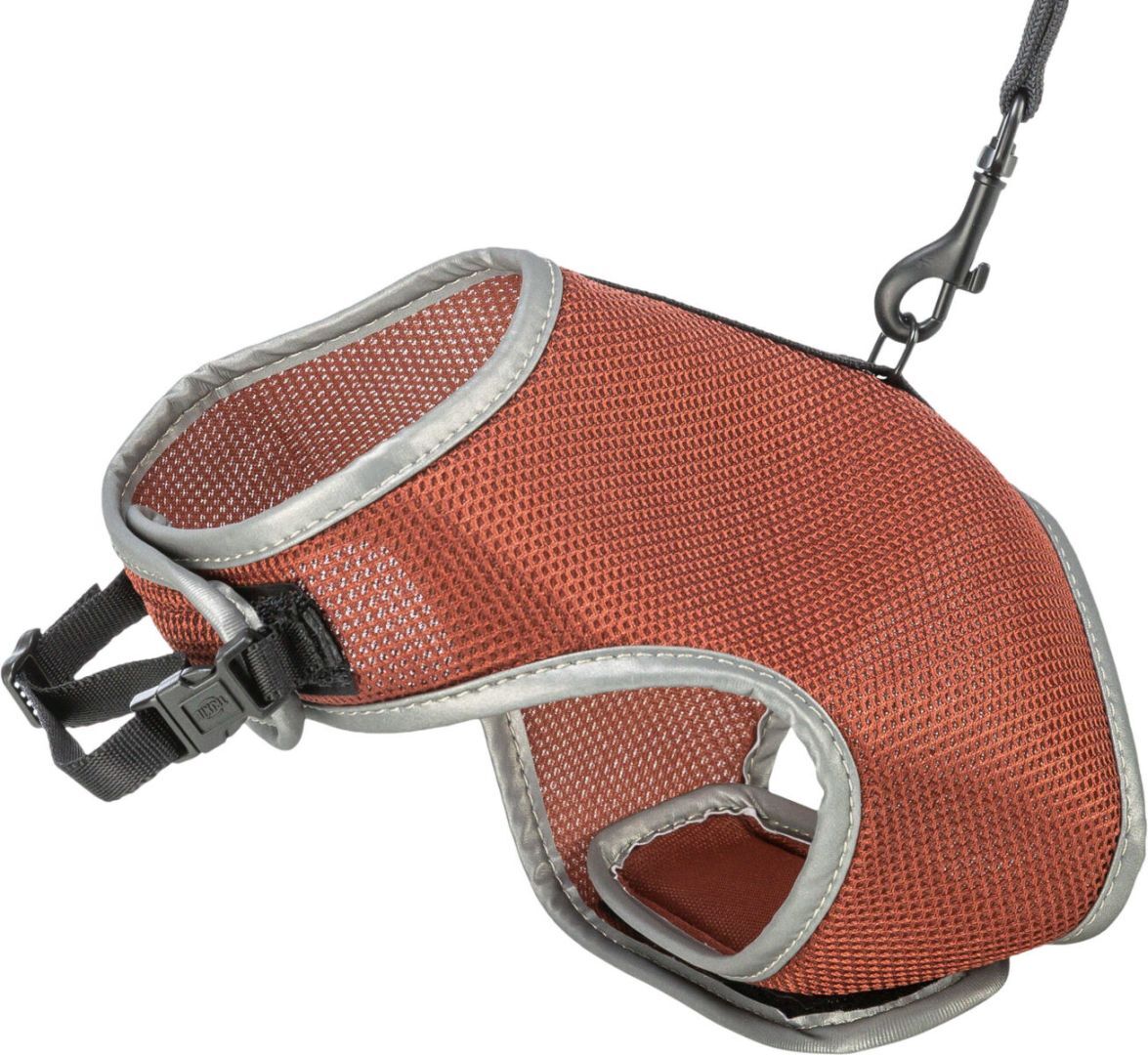 TRIXIE Softgeschirr mit Leine, rost