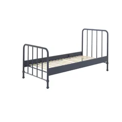 BRONXX Metallbett im coolen Look, Liegefläche 90 x 200 cm versch. Farben