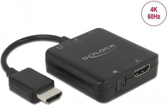 Delock HDMI-audio-extractor, 4K, 60 Hz, compact