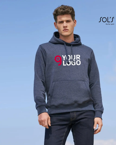 Felpa Spencer uomo con cappuccio doppio Personalizzate o neutre Sol's