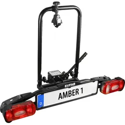 Eufab Amber I Fahrradträger Anhängerkupplung für 1 Fahrrad, E-Bike geeignet