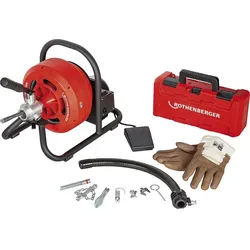 Rohrreinigungsgerät Rodrum S13 ROTHENBERGER inkl. Werkzeug-Set