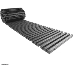 HTI-Living, Rasenkante, Gartenweg 260 cm Holzbohlenoptik Grau (262 cm)