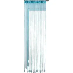 FADENGARDINE Shanghai HxB 230x100 cm Türkis Lurex