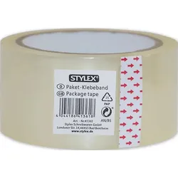 Stylex Paket-Klebeband 50mm x 66m transparent extra stark