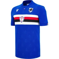 Macron, Unisex, Fussballtrikot, Maillot Domicile Sampdoria 2026/27 (L), Blau, Rot, Weiss, Schwarz