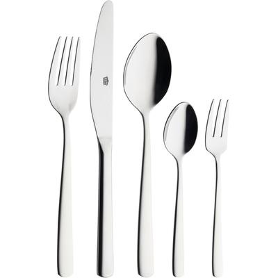 Besteck-Set GSW "GSW", silber (silberfarben), 60 Stk., Edelstahl 18/10, Essbesteck-Sets, Besteck-Set im zeitlosen und klassischen Design für alle Anlässe
