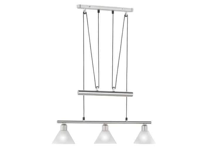 Trio Stamina Pendelleuchte Metall/Glas Nickel matt/Weiß