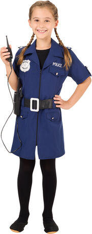 Kinder-Kleid "Polizistin", dunkelblau