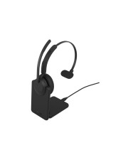 Jabra GN Jabra Evolve3 45 MS Mono Headset On-Ear Bluetooth kabellos kabelgebunden aktive Rauschunterdrückung USB-A über Bluetooth-Adapter USB-C mit Ladestation Microsoft Swift Pair-zertifiziert Google Meet-zertifiziert Zoom-zertifiziert Zertifiziert für Teams MFi- (34599-899-989)