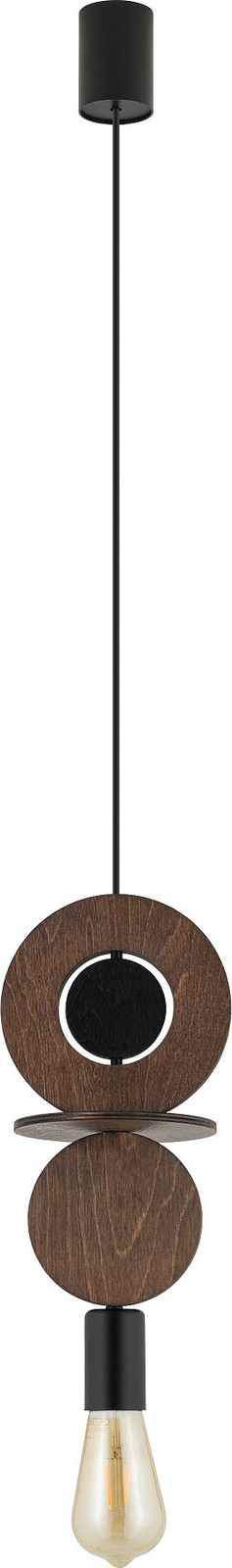Lyora Design hanglamp Drops Wood C 1-lichts hout en metaal